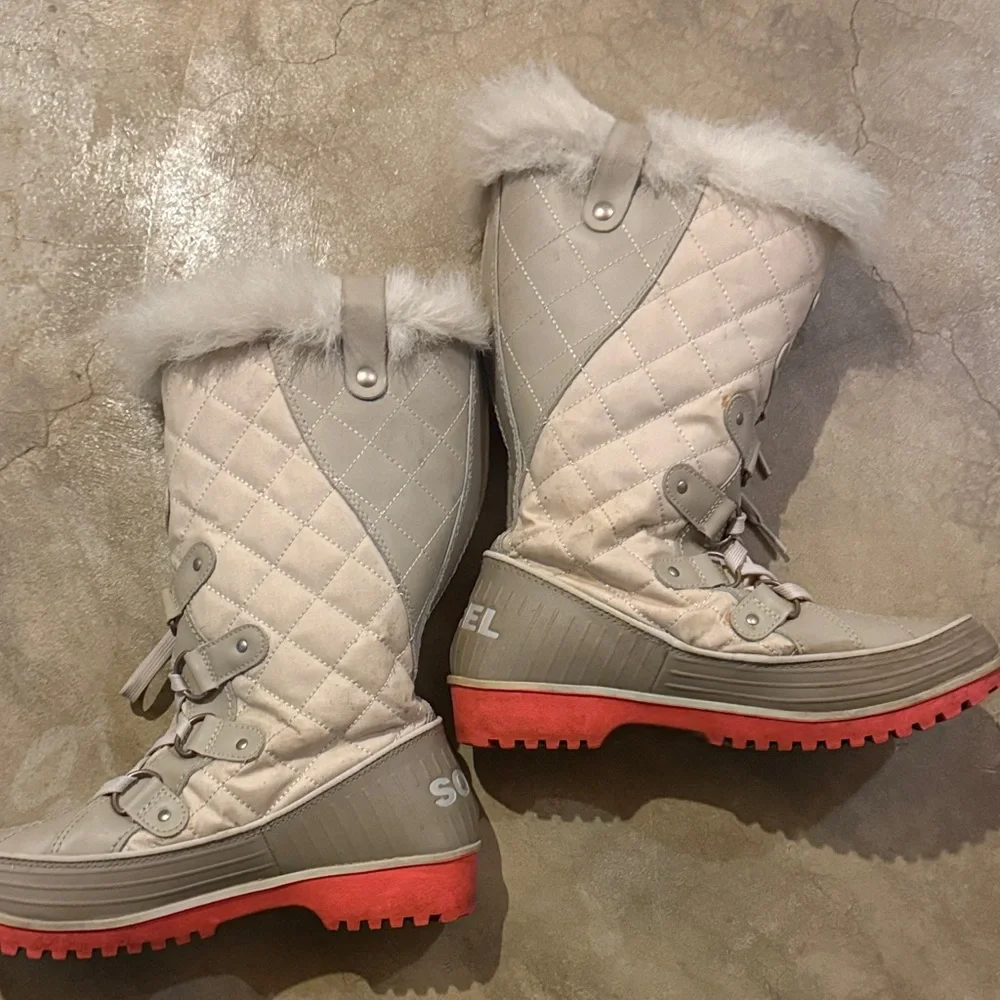 Sorel Women's Winter Boots - Gray and Pink - Picture 2 of 4